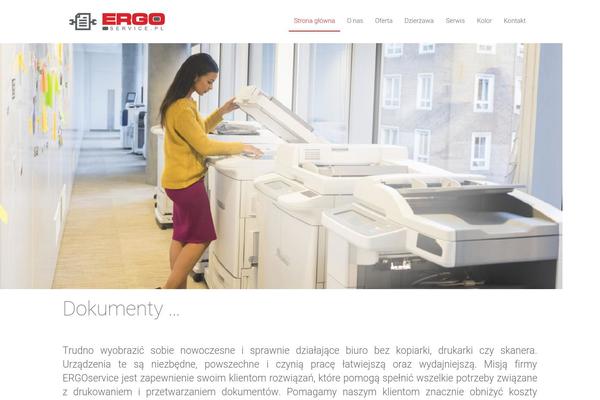Ergo theme site design template sample