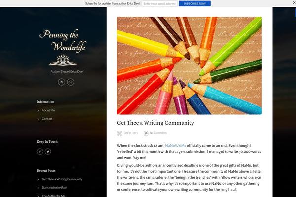 Journal theme site design template sample