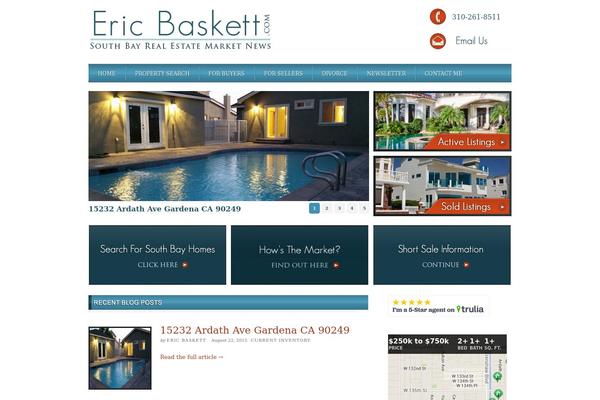 ericbaskett.com site used Tizishtheme