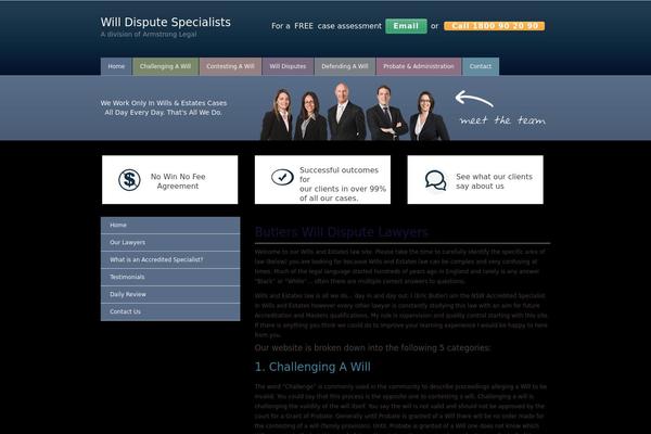 Butler theme site design template sample
