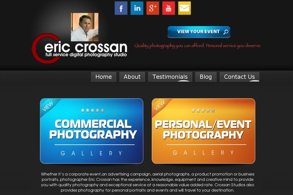 Ephoto theme site design template sample