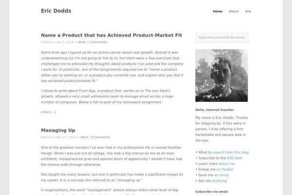 Hardy theme site design template sample