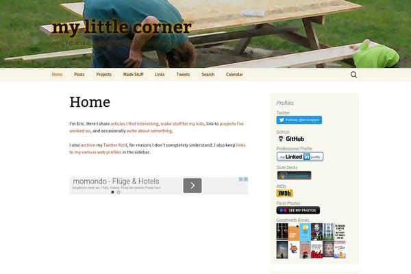 Author theme site design template sample