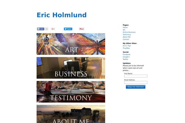 ericholmlund.com site used Infimum