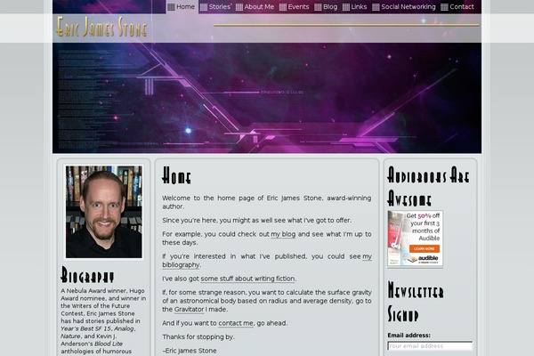 ericjamesstone.com site used Custom2