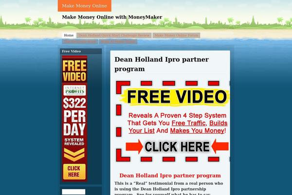 Beach theme site design template sample