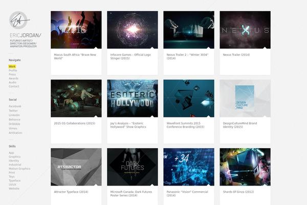 Gridlocked theme site design template sample