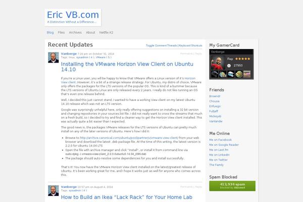 P2 theme site design template sample
