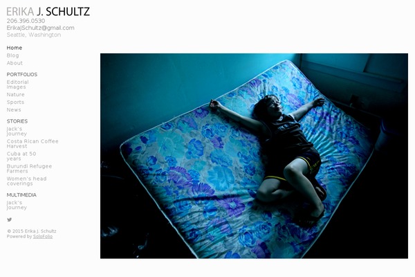 Solofolio6 theme site design template sample