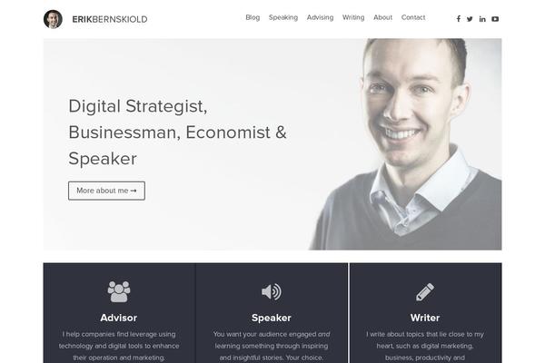 erikbernskiold.com site used Erikbernskiold