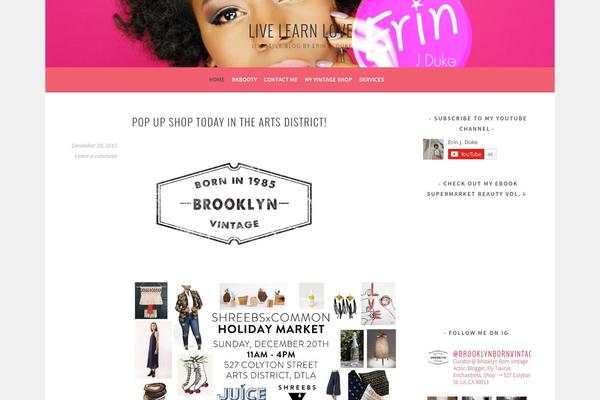 Site using BNS Corner Logo plugin