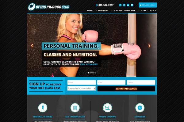 erinsfitnessclub.com site used Fitnessstudio2