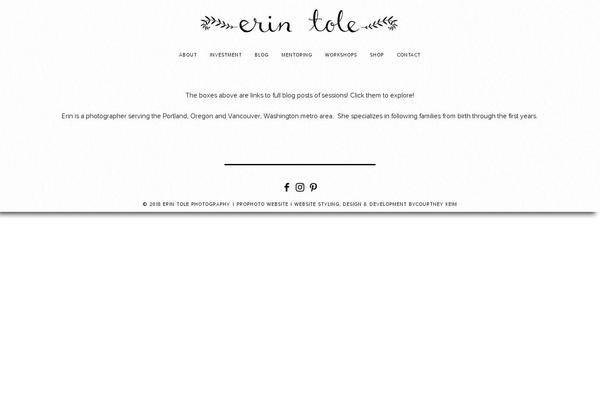ProPhoto 6 theme site design template sample