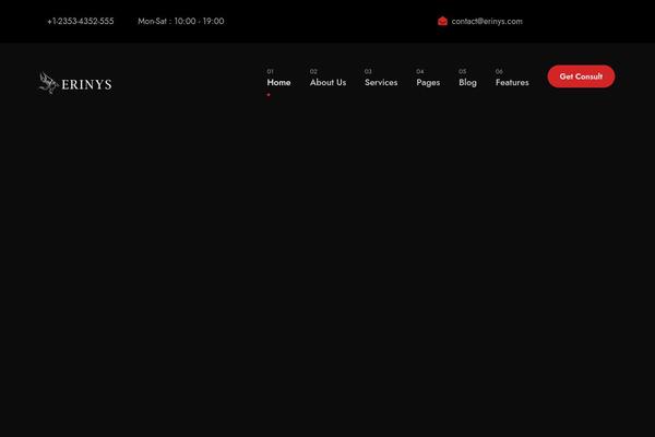 Corzo theme site design template sample
