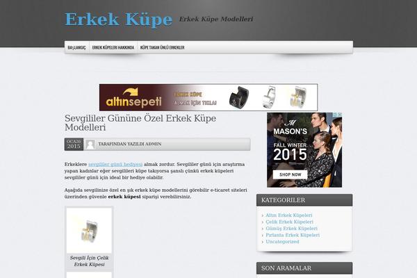 evolve theme site design template sample