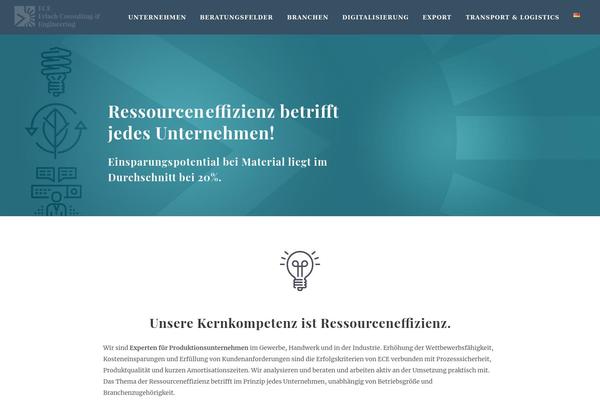 Blu theme site design template sample