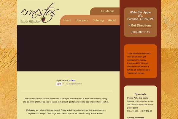 WordPress website example screenshot