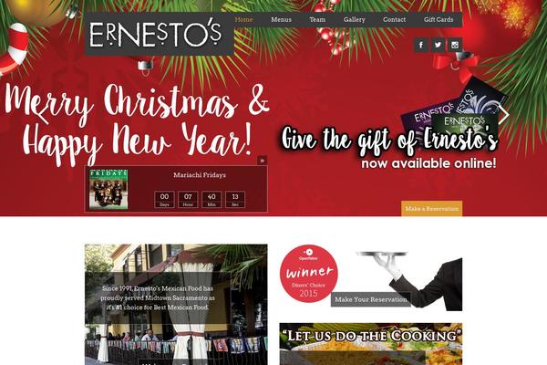 Forked theme site design template sample