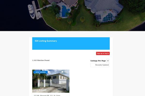 Site using flexmls® IDX Plugin plugin