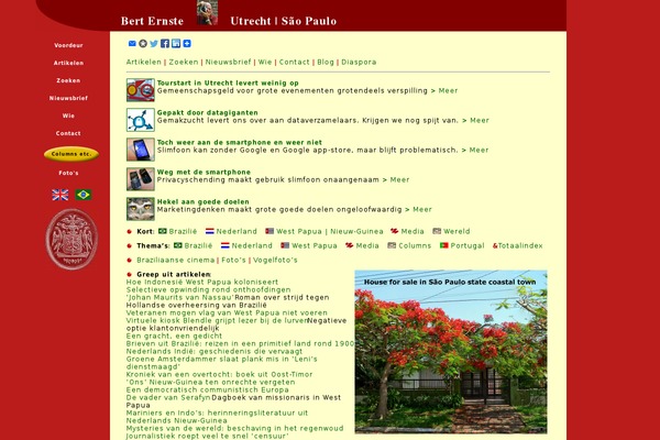Journalist theme site design template sample