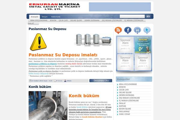 ernursanmakina.com site used SEO Hocasi V3