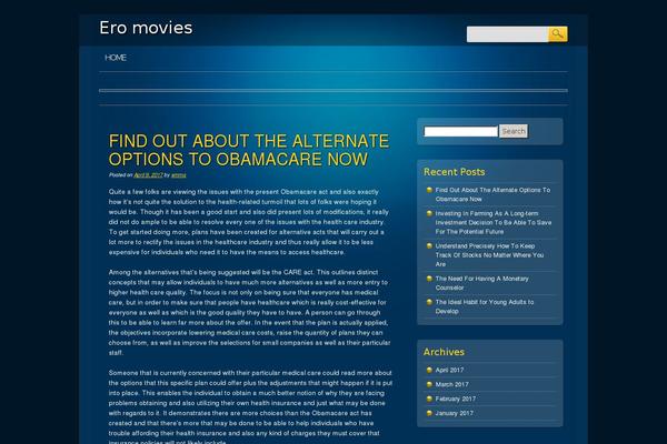 Living Journal theme site design template sample