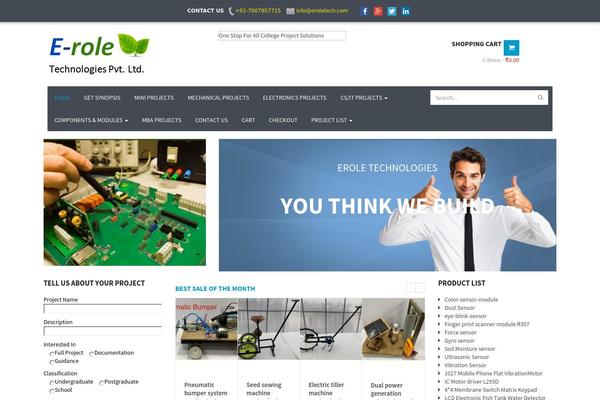 Shopping theme site design template sample