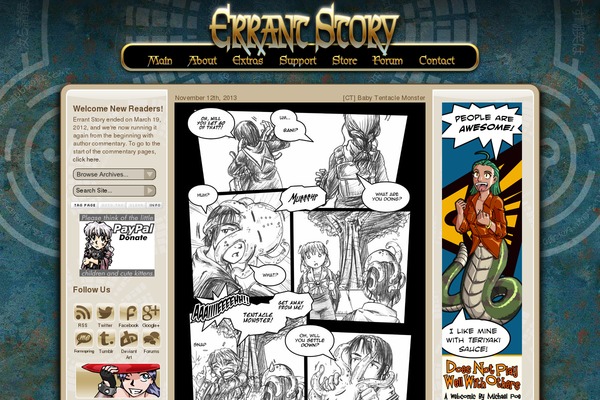 errantstory.com site used Comicpress-es