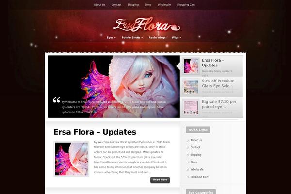 Glow theme site design template sample