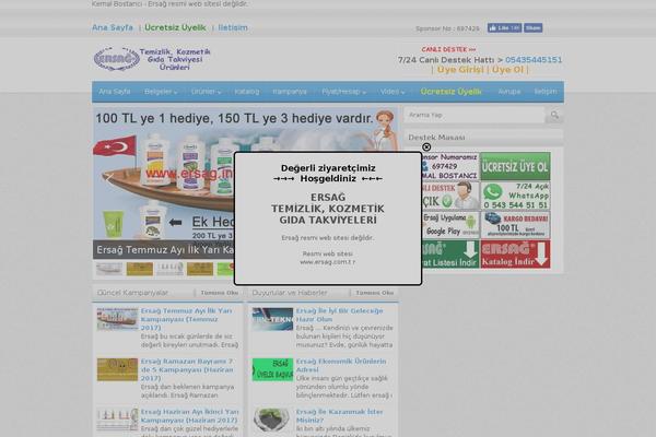 Safir theme site design template sample