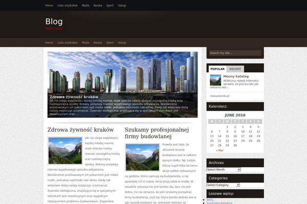 Quantez theme site design template sample