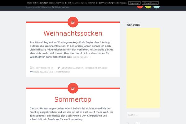 Sorbet theme site design template sample
