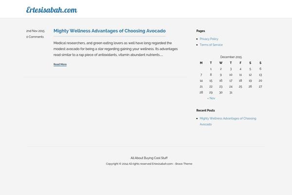 Bravo theme site design template sample