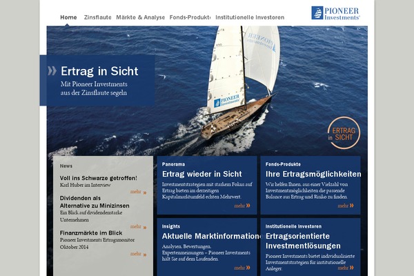 Pioneer theme site design template sample
