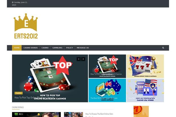 News Vibrant theme site design template sample