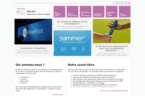 Metro theme site design template sample