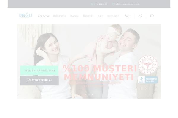 Bugster theme site design template sample