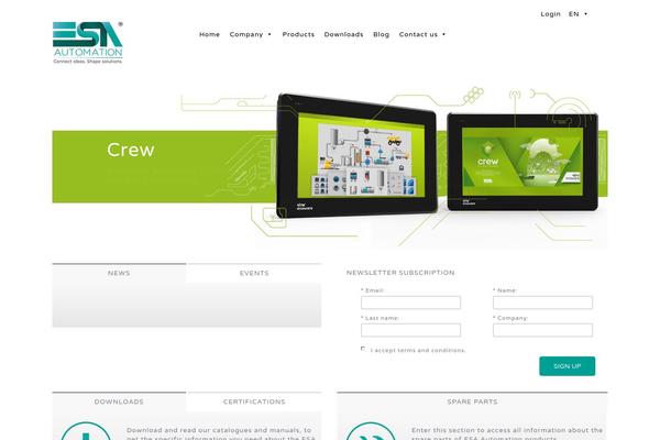 esa-automation.com site used Executive-wp