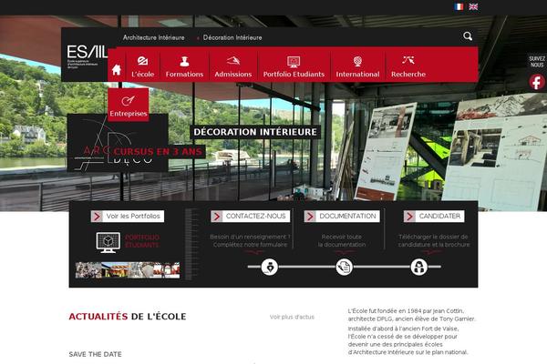 Ecole theme site design template sample