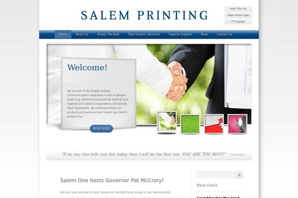 SimplePress theme site design template sample
