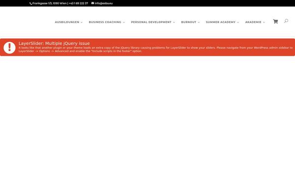 Site using Divi-mega-menu plugin