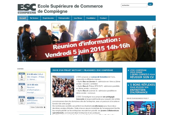 Academica theme site design template sample