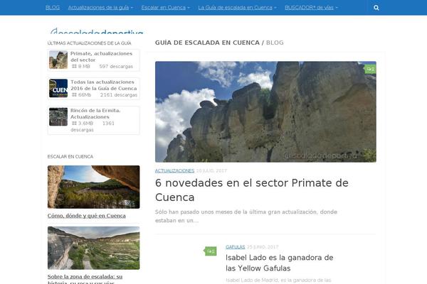 Hueman theme site design template sample