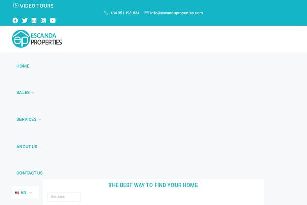 Houzez-child theme site design template sample