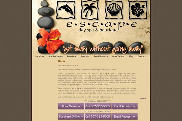 Spa theme site design template sample