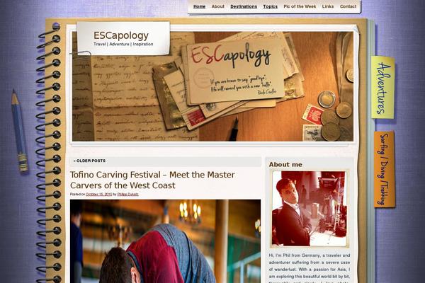 Adventure Journal theme site design template sample