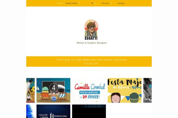 Pallas theme site design template sample