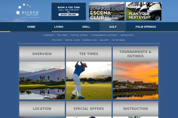 escenagolf.com site used Yootheme