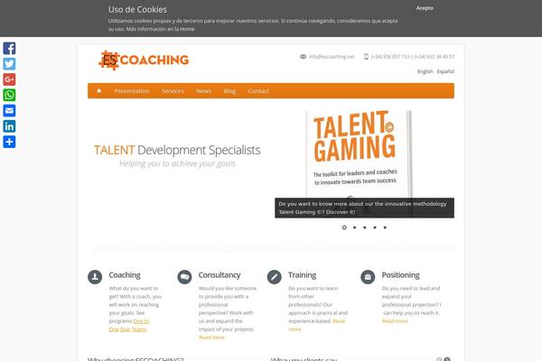 Aqua theme site design template sample