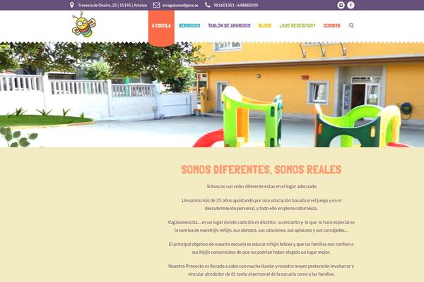 Kids theme site design template sample